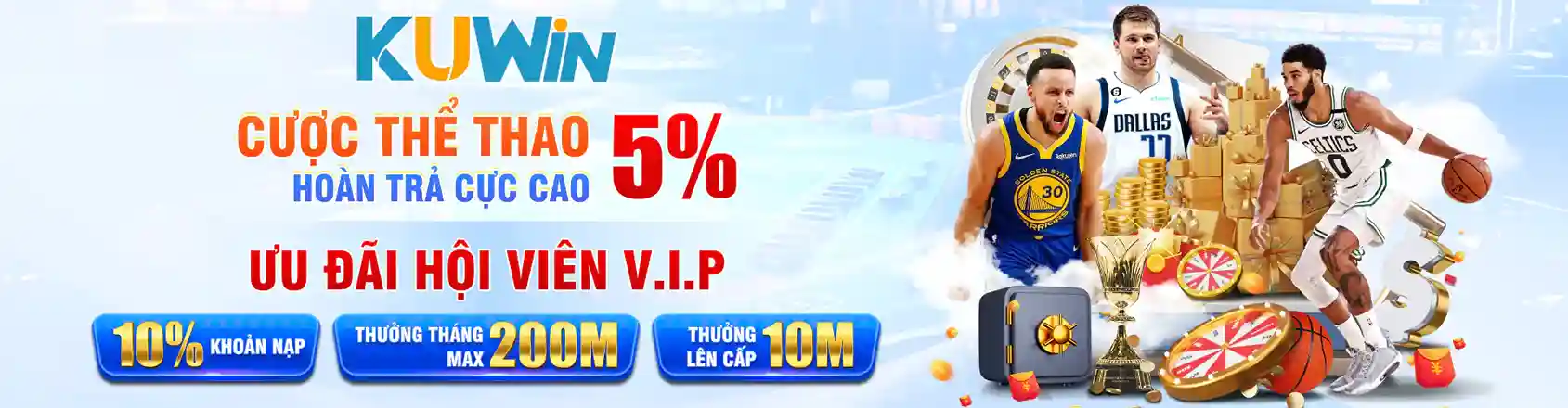 kuwin banner cược thể thao hoàn trả cược cao 5% ưu đãi hội viên vip 10 % khoản nạp thưởng tháng max 200m thưởng lên cấp 10m